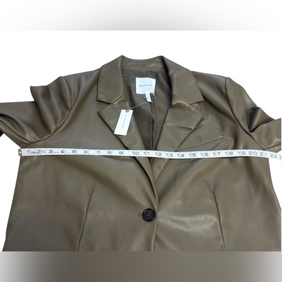Avec Les Filles Anthropologie Faux Leather Cropped Jacket Size Large NWT - Picture 5 of 10